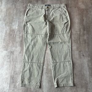 Abercrombie and Fitch Double Knee Loose Fit Pants Men’s 36x32 Green Military